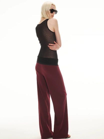 Sheer Wool Knit Tank