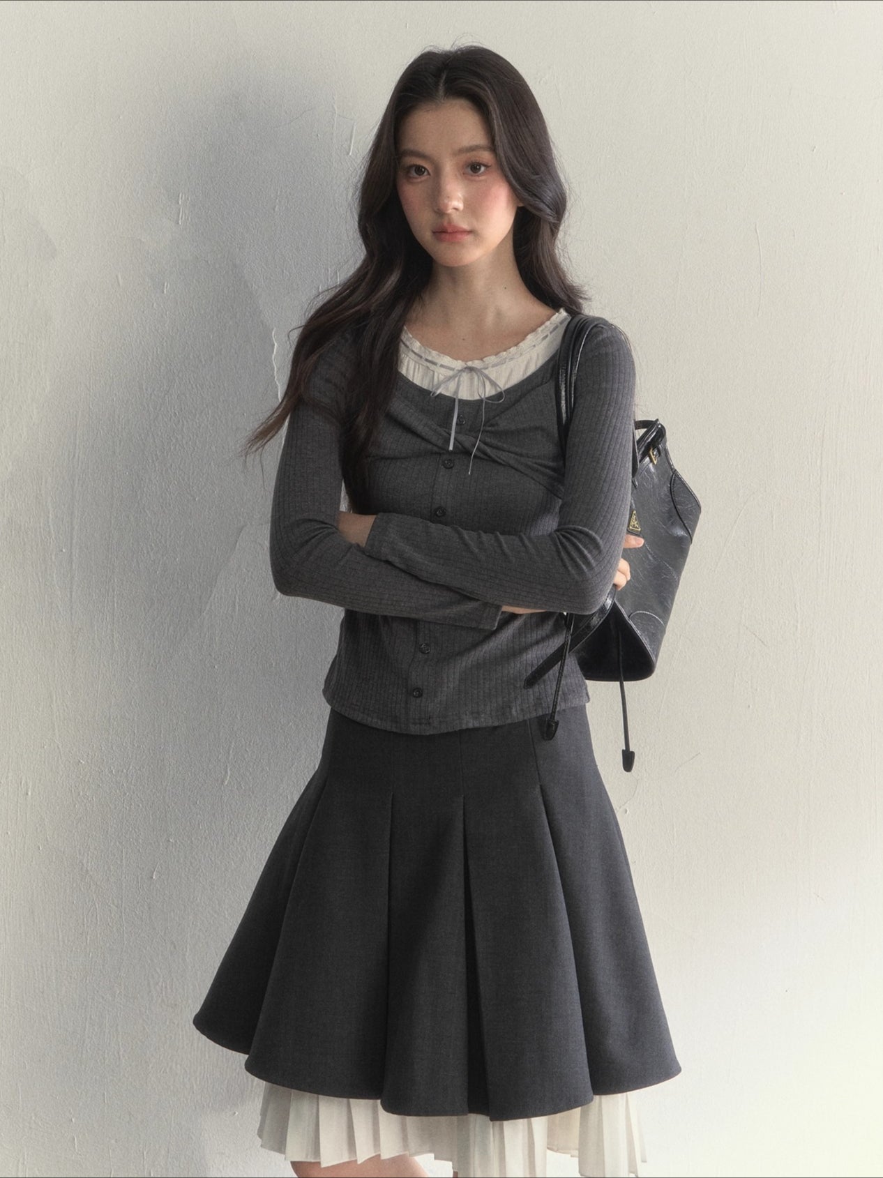 Bowknot Knit T-Shirt