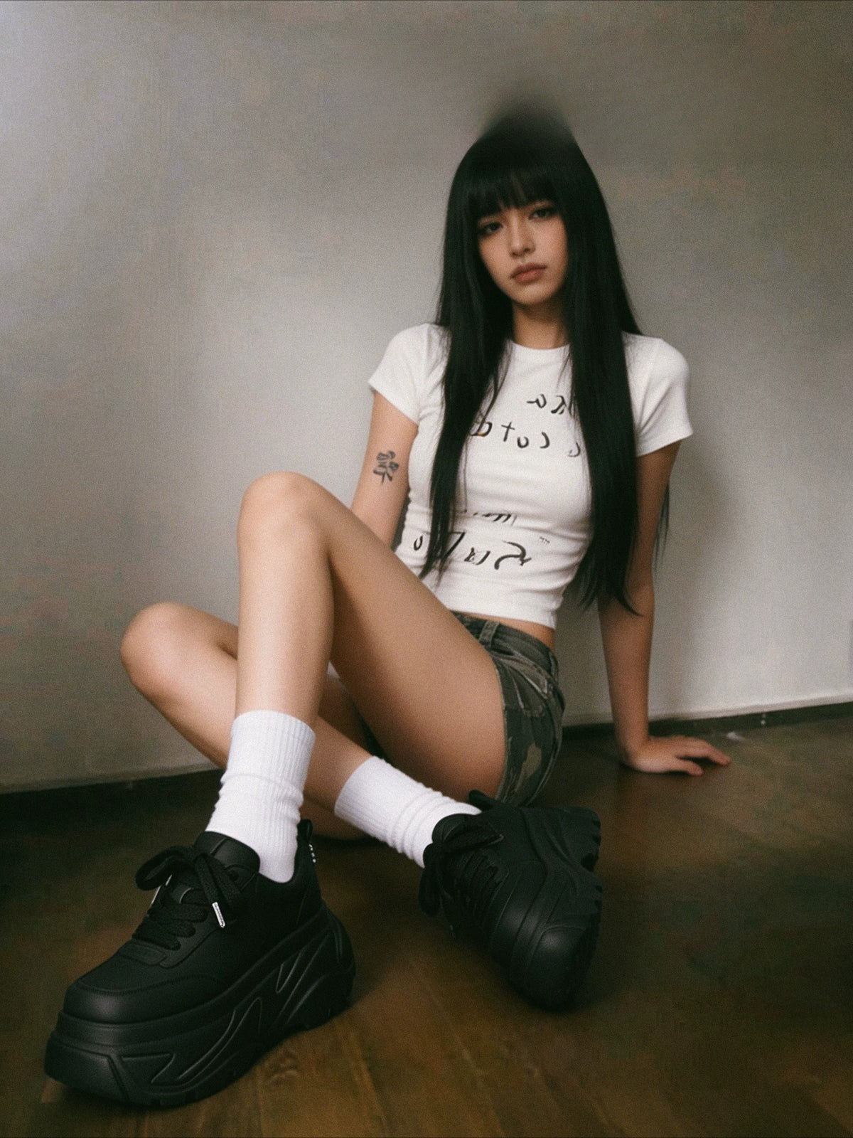 Platform Leather Sneakers