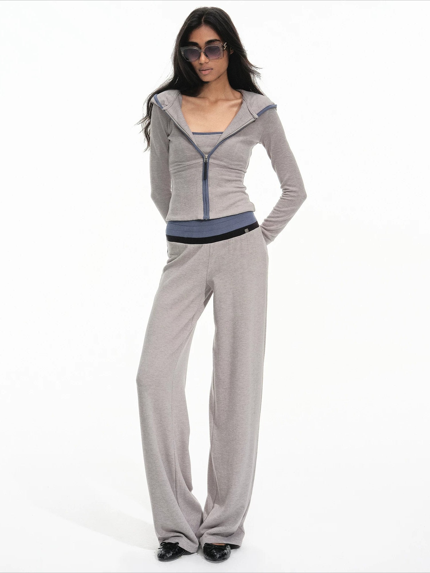 Contrast Hooded Lounge Set