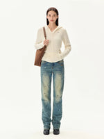 Alpaca Hooded Knit Sweater