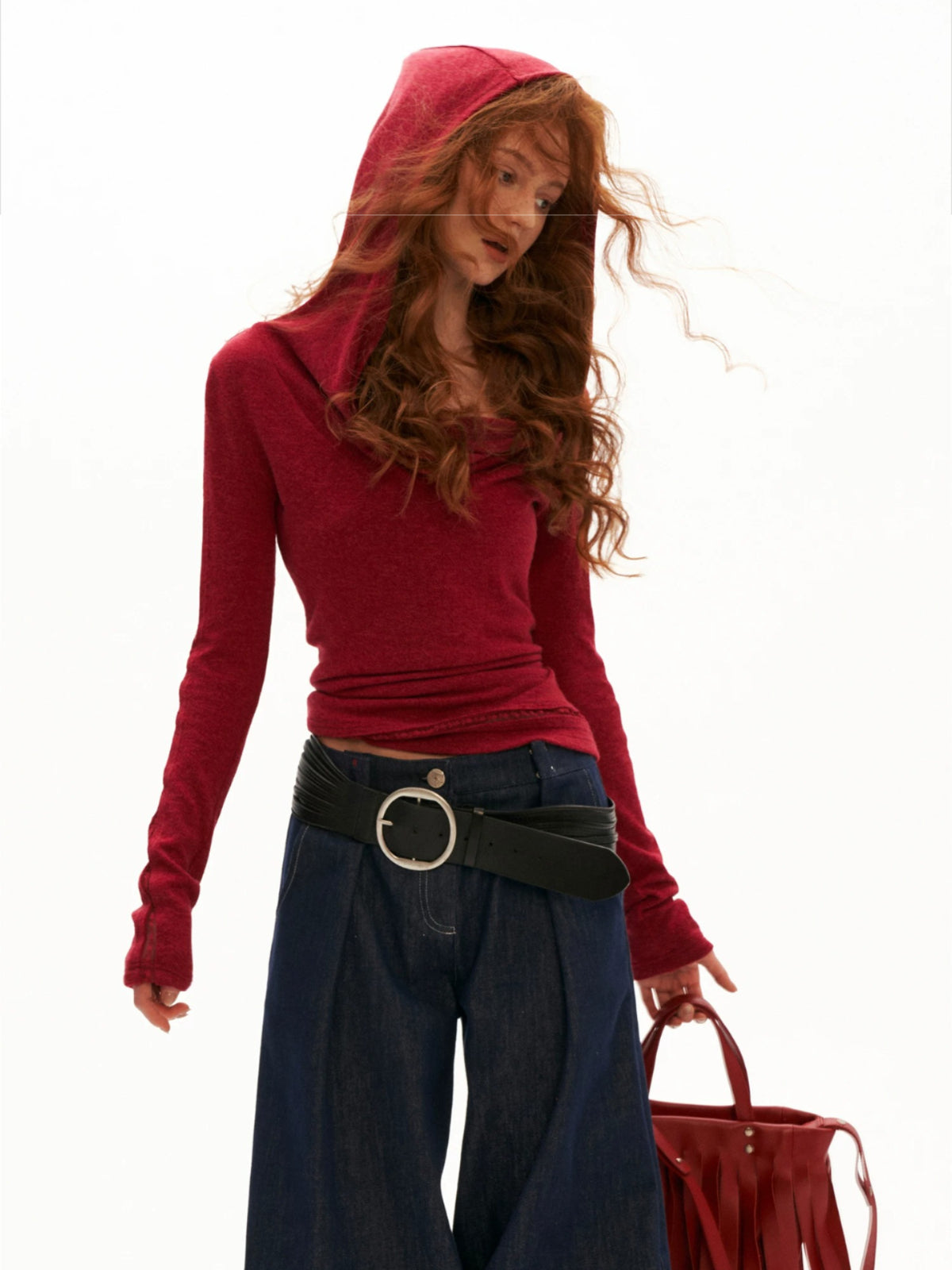 Soft Draped Off Shoulder Fitted Top