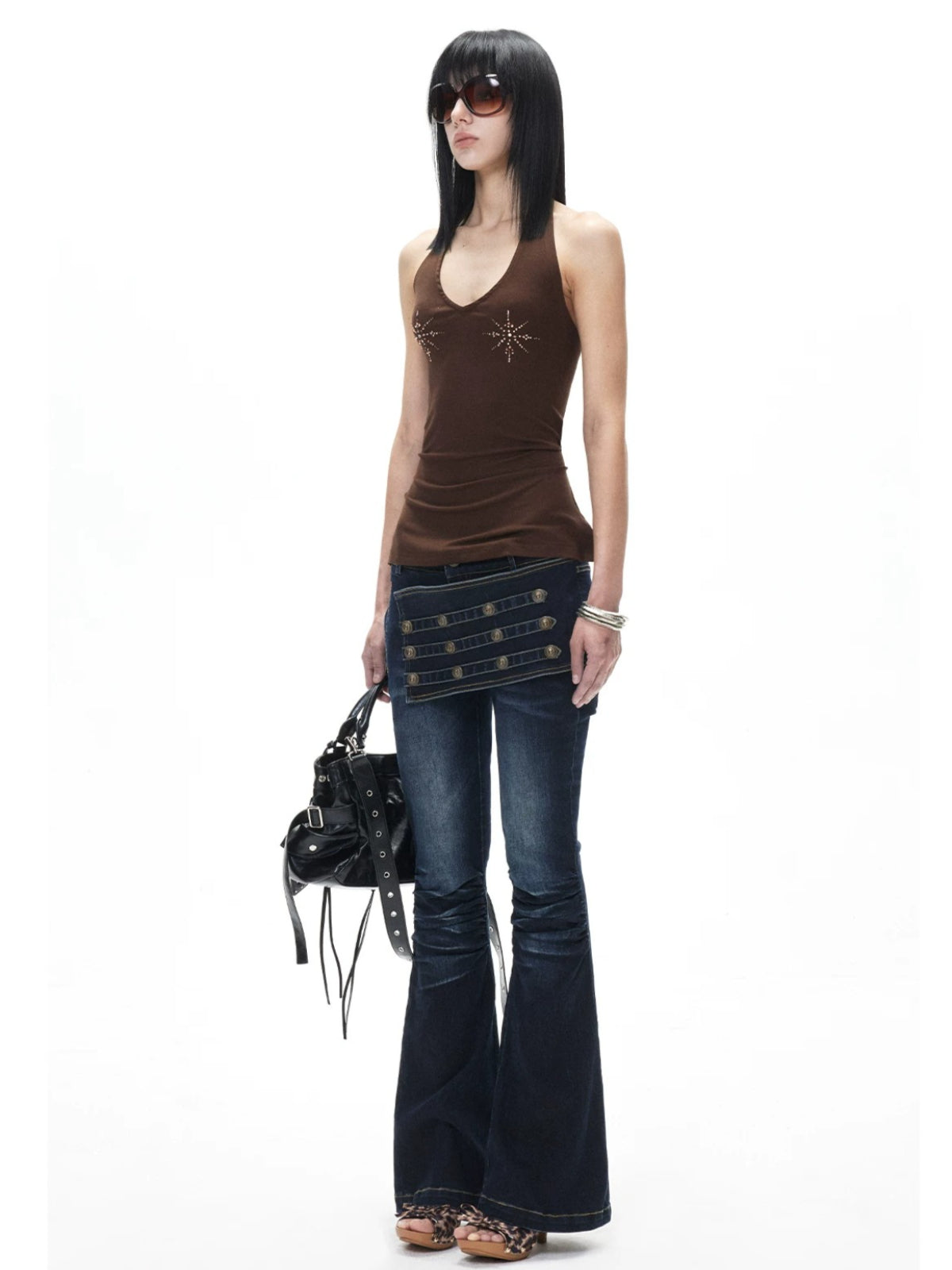 Low Rise Flare Jeans
