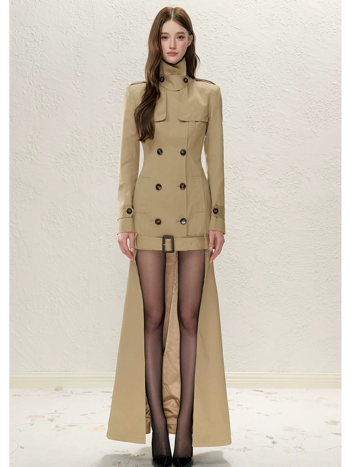 Detachable Tail Trench Coat