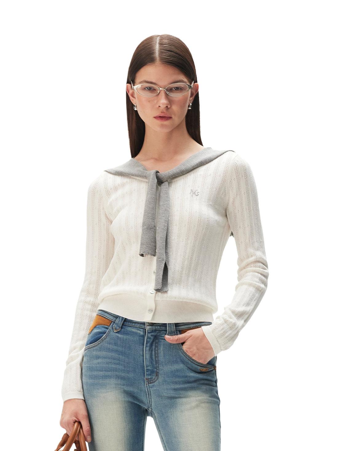 Duro Tencel-Linen Textured Cardigan