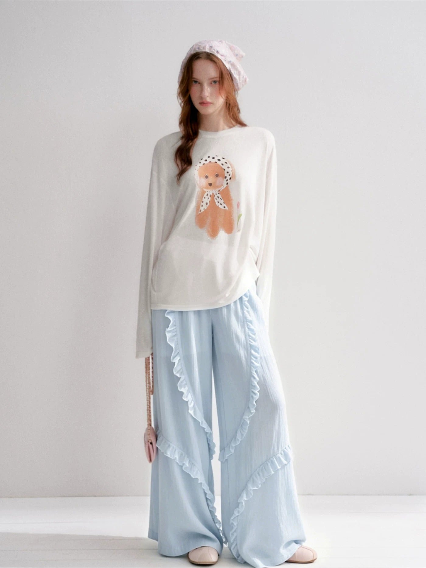 Dog Print Blouse