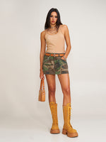Compass Wild Origin Denim Skirt Desert Camouflage