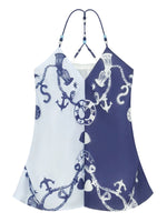 V-Neck Contrast Bead Camisole Tank Top