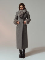 Merino Hourglass Double-Faced Wool Long Coat