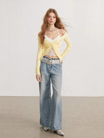 Crystal & Pearl Embellished Jeans