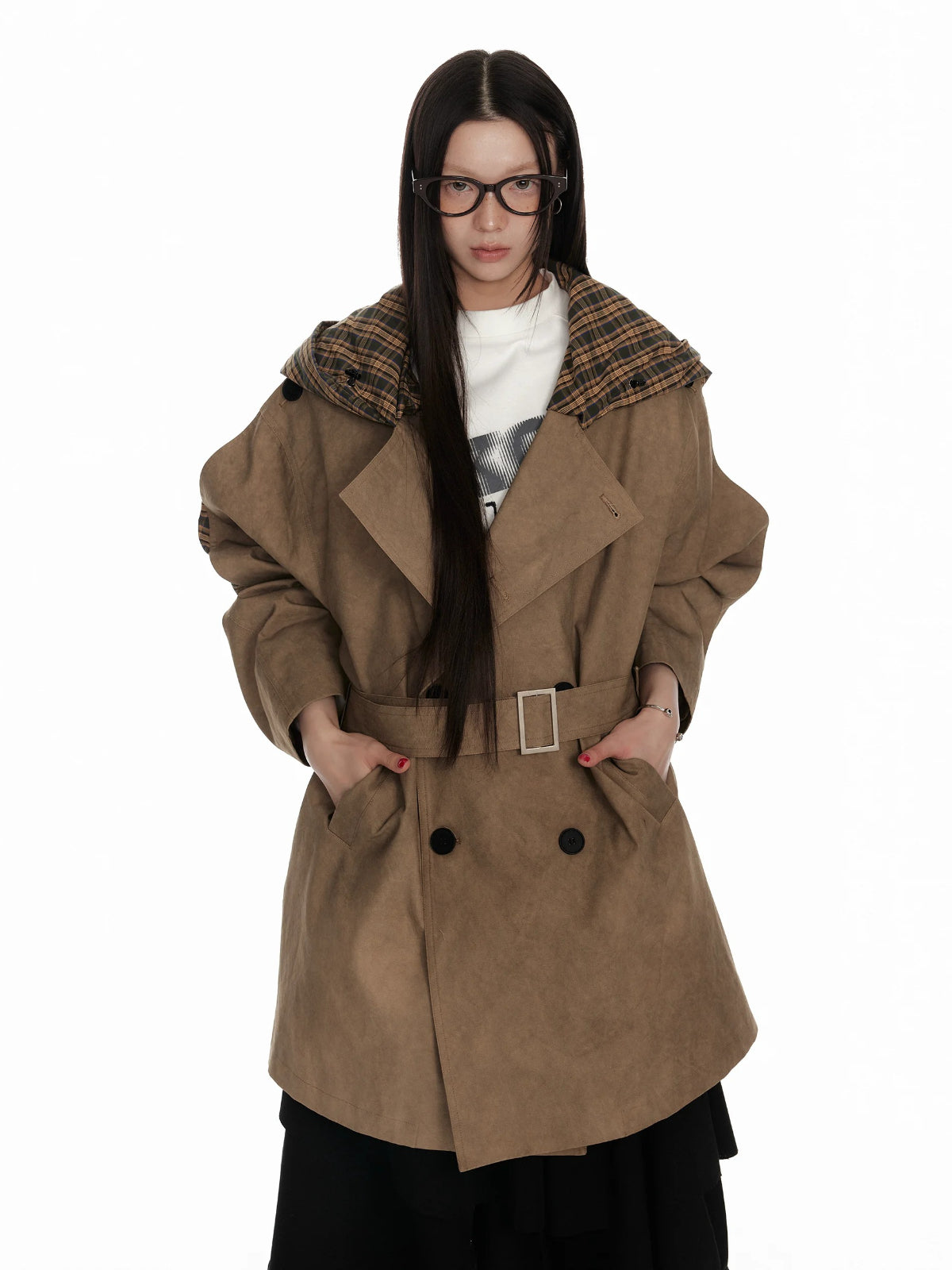 Textured Hooded Utility Jacket