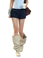 High Waist Cargo Shorts