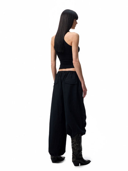 Basic Solid-Color Embroidered Slim-Fit Vest