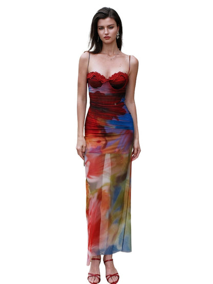 Fake Two Fishbone Slim Fit Dress