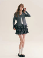French Ruffle Mini Skirt
