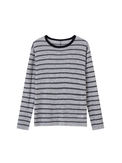 Vintage Striped Knit Blouse