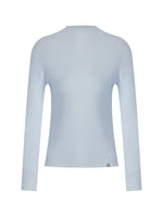 Seamless Wool Blend Mockneck Top