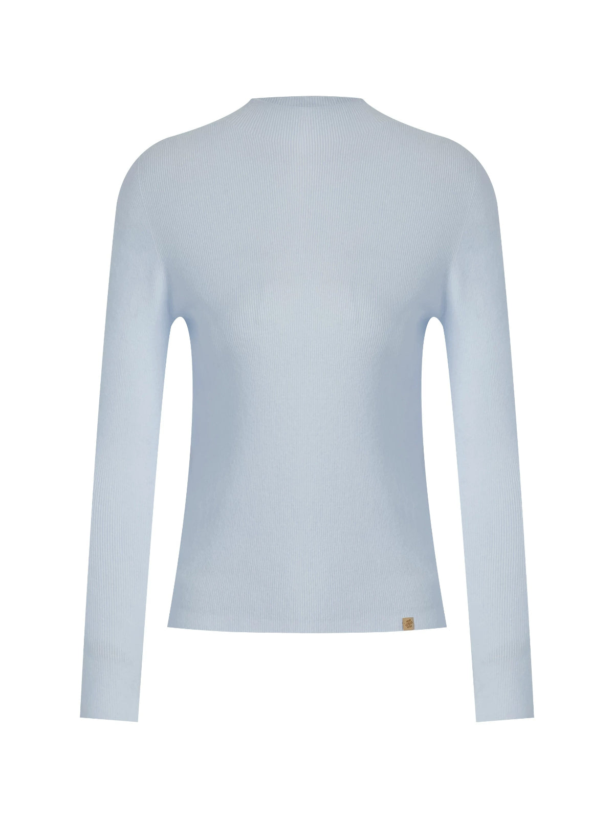 Seamless Wool Blend Mockneck Top