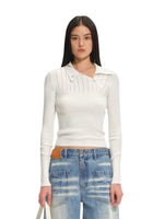 Classic Asym Polo Knit