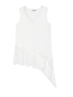 Irregular Lace V-Neck Top