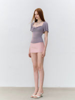Twist Square Neck Tee