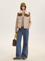 Western Detachable Collar Down Vest