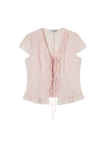 Lace Trim V Shirt