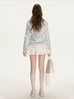 Contrast Hooded Knit Sweater