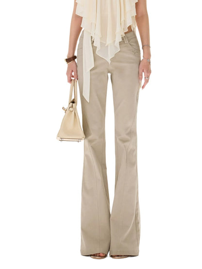 Milk Tea Flare Pants