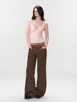 Brown Polka Dot Jeans