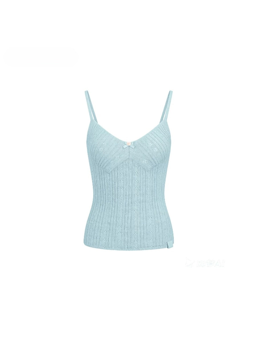 Knit Cardigan Camisole Set