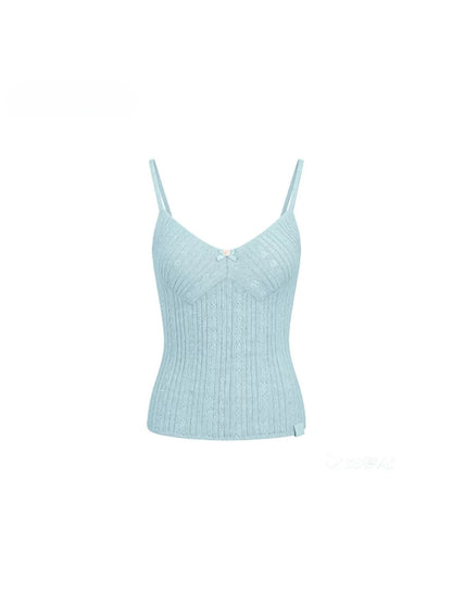 Knit Cardigan Camisole Set