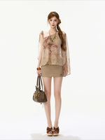 Paisley One-Shoulder Top