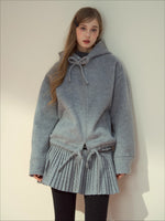 Wool Blend Faux Fur Collar Coat