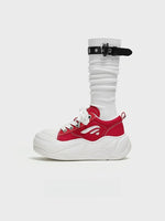 Red Platform Sneakers