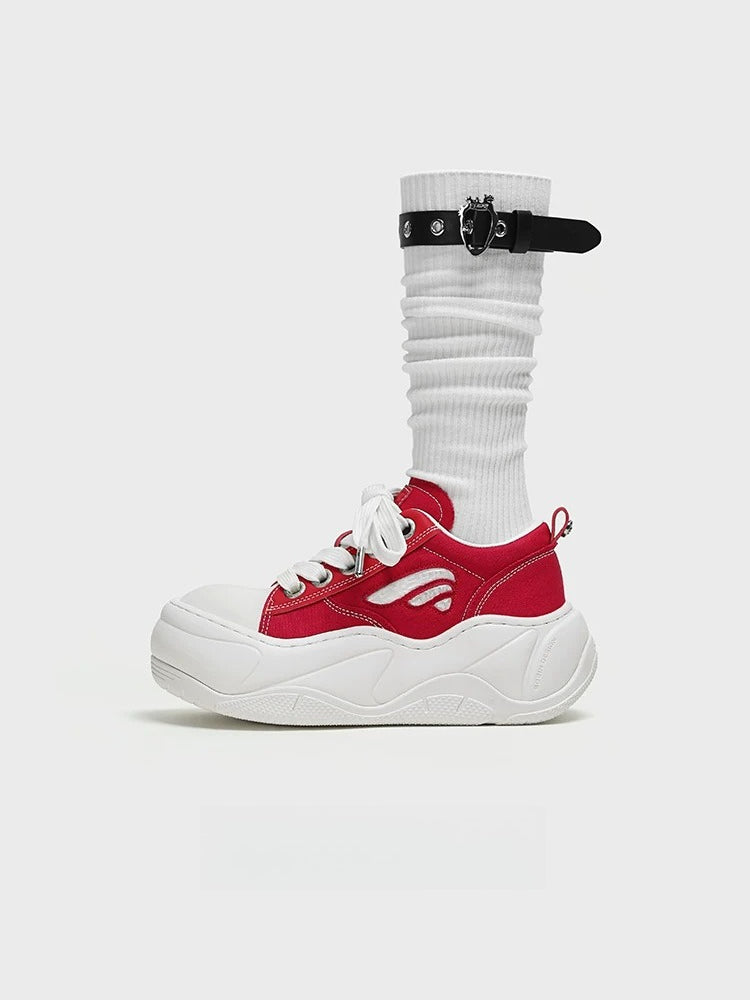 Red Platform Sneakers