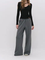 Rivet Straight Drawstring Pants