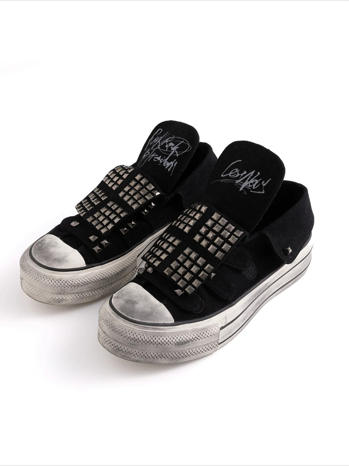 Studded Canvas Sneakers