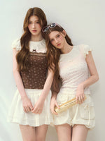 Floral Patchwork Layered Lace Tee