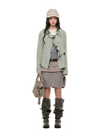 Korean Asymmetric Collar Shirt