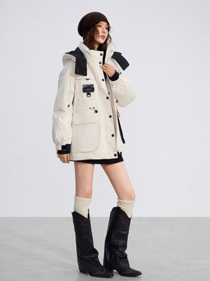 Windproof Hooded Down Jacket