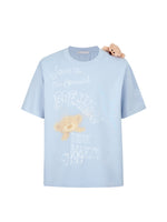 Graffiti Short Sleeve Loose Cotton T-shirt