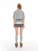 Korean Cape Layered T-Shirt