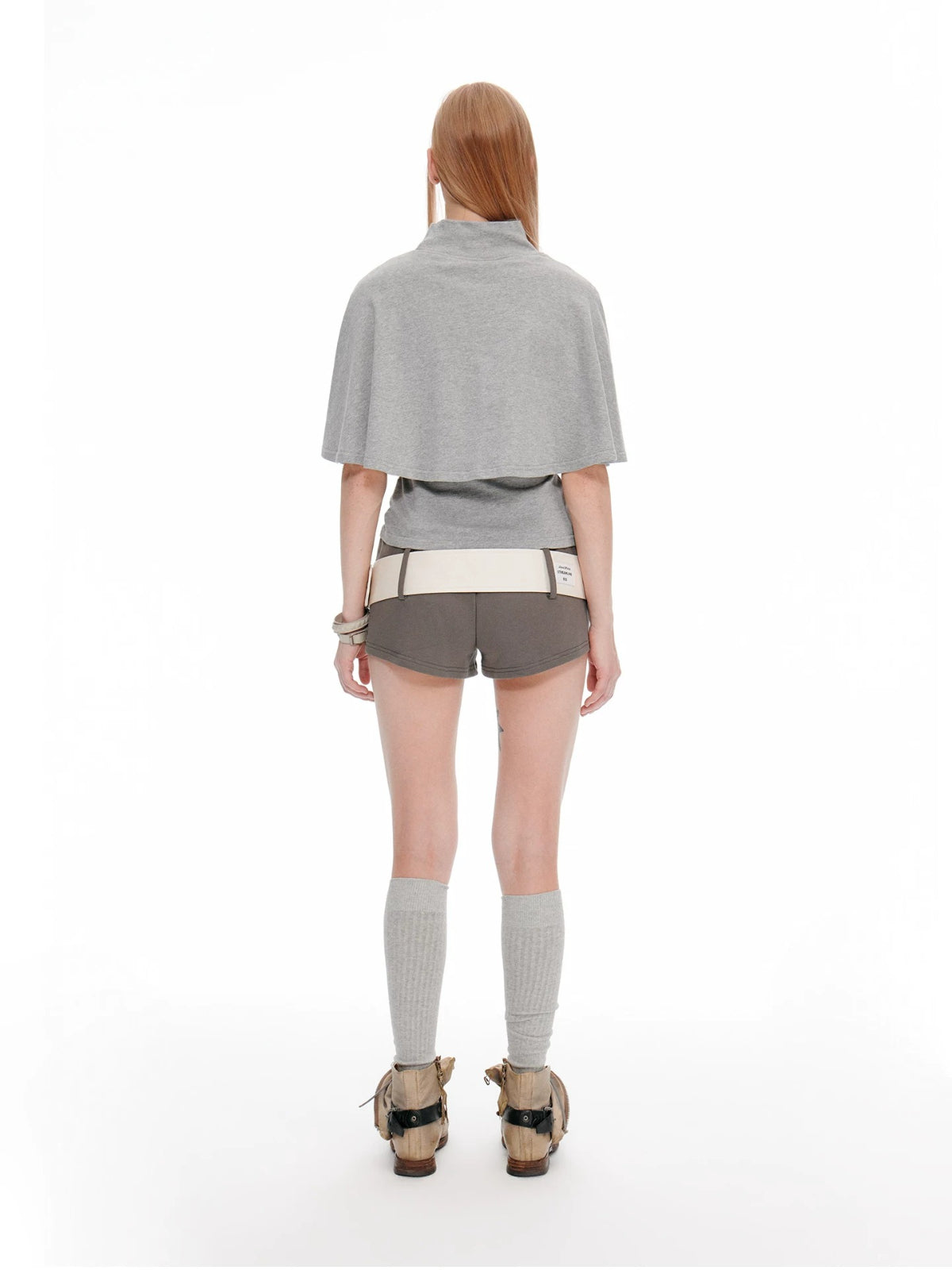 Korean Cape Layered T-Shirt