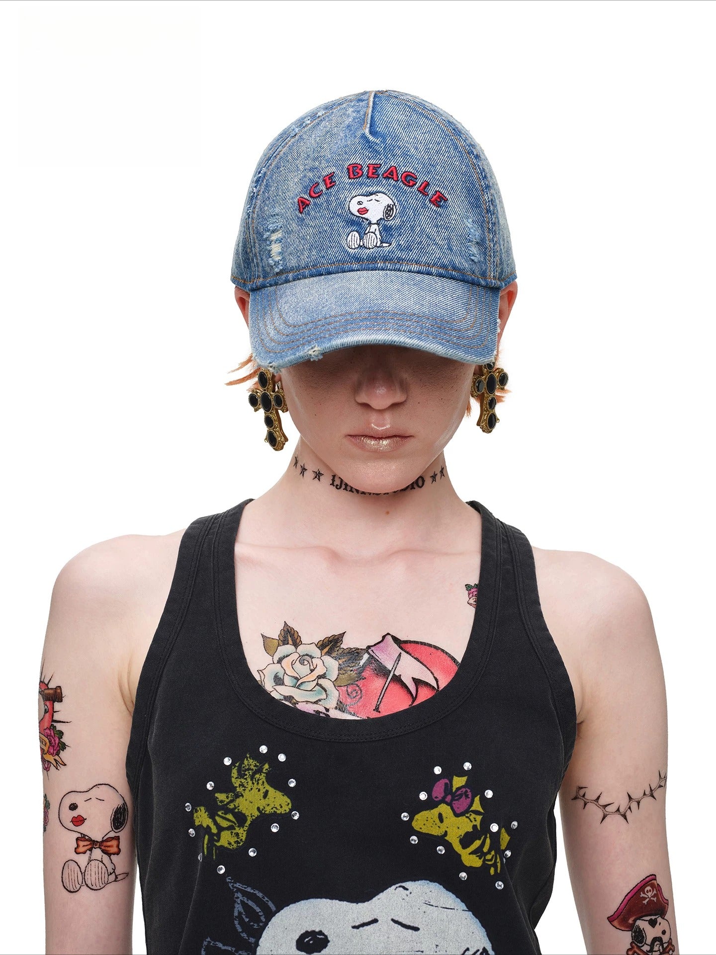 Washed Denim Cap