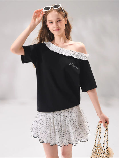 Polka Dot Asymmetric Top Set