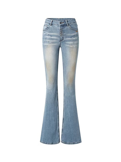 +5CM N1 Sculpted Micro-Flare Jeans