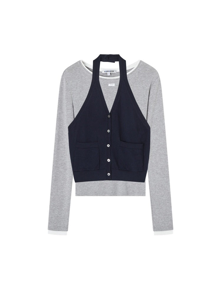 Halter Layered Tee Set