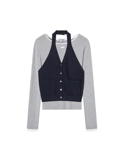 Halter Layered Tee Set