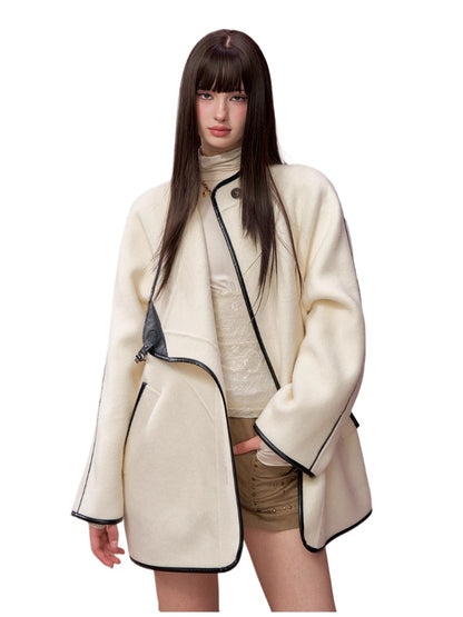 Vintage Shearling-Wool Double-Faced Coat